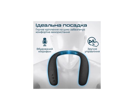 Акустическая система Promate Hook Black (hook.black), изображение 5 Акустическая система Promate Hook Black (hook.black), изображение 5