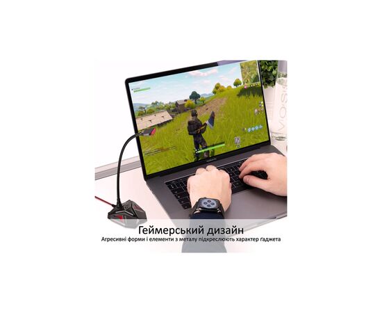 Микрофон Promate Streamer LED USB Maroon (streamer.maroon), изображение 5 Микрофон Promate Streamer LED USB Maroon (streamer.maroon), изображение 5