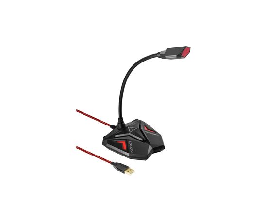 Мікрофон Promate Streamer LED USB Maroon (streamer.maroon)