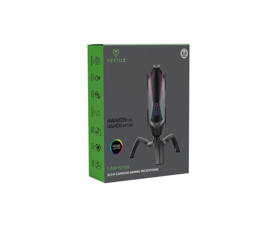 Мікрофон Vertux Marshal USB Black (marshal.black), зображення 2 Мікрофон Vertux Marshal USB Black (marshal.black), зображення 2