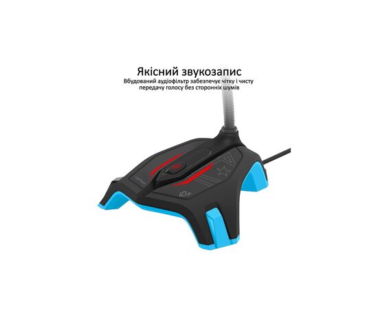 Мікрофон Vertux Streamer-2 LED USB Blue (streamer-2.blue), зображення 2 Мікрофон Vertux Streamer-2 LED USB Blue (streamer-2.blue), зображення 2