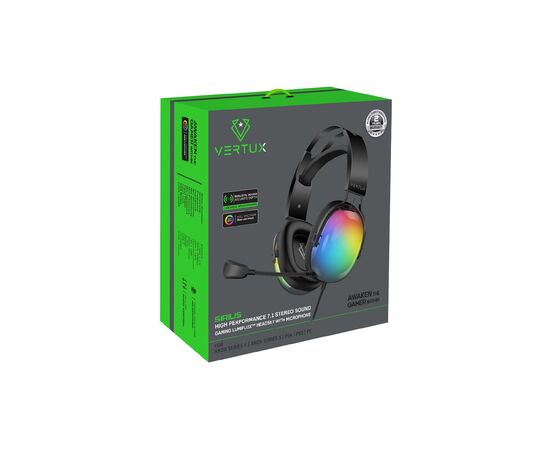 Наушники Vertux Sirius 7.1 USB Black (sirius.black), изображение 2 Наушники Vertux Sirius 7.1 USB Black (sirius.black), изображение 2