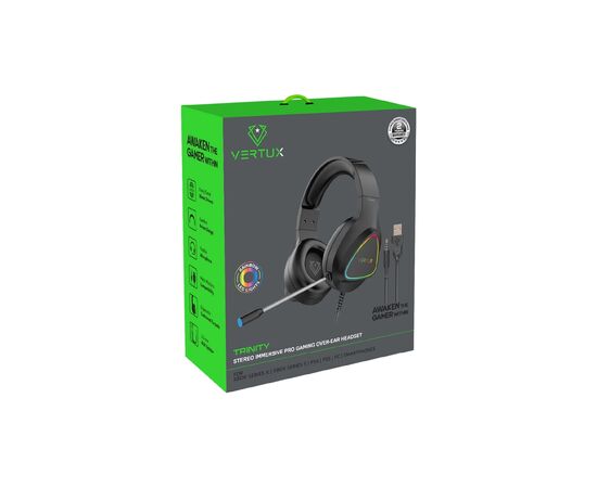 Наушники Vertux Trinity 7.1 Mini Jack 3.5мм Black (trinity.black), изображение 2 Наушники Vertux Trinity 7.1 Mini Jack 3.5мм Black (trinity.black), изображение 2