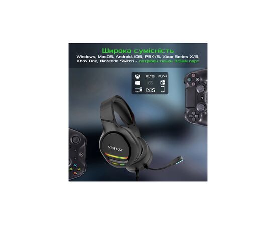 Наушники Vertux Tokyo 7.1 Mini Jack 3.5мм Black (tokyo.black), изображение 7 Наушники Vertux Tokyo 7.1 Mini Jack 3.5мм Black (tokyo.black), изображение 7