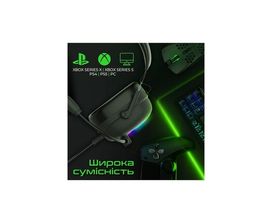 Наушники Vertux Warfare 7.1 USB Black (warfare.black), изображение 9 Наушники Vertux Warfare 7.1 USB Black (warfare.black), изображение 9