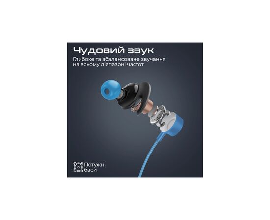 Наушники Promate Blend Blue (blend.blue), изображение 5 Наушники Promate Blend Blue (blend.blue), изображение 5