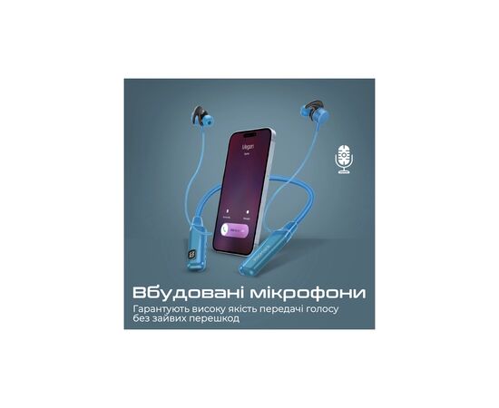 Наушники Promate Blend Blue (blend.blue), изображение 8 Наушники Promate Blend Blue (blend.blue), изображение 8