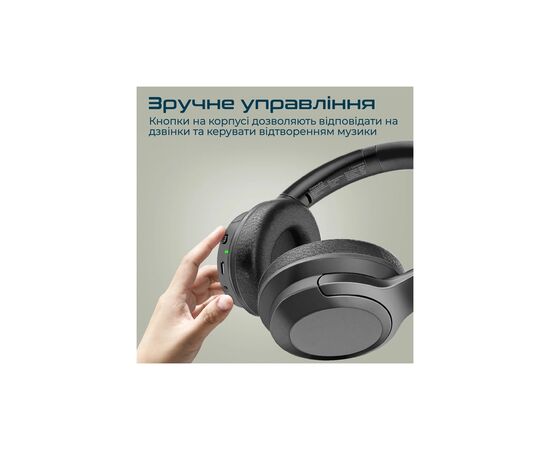 Наушники Promate Concord ANC Black (concord.black), изображение 9 Наушники Promate Concord ANC Black (concord.black), изображение 9