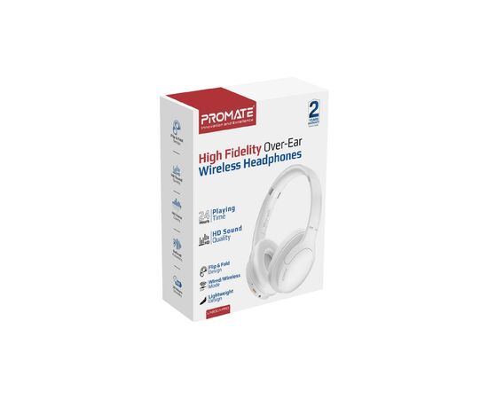 Наушники Promate LaBoca-Pro White (laboca-pro.white), изображение 2 Наушники Promate LaBoca-Pro White (laboca-pro.white), изображение 2