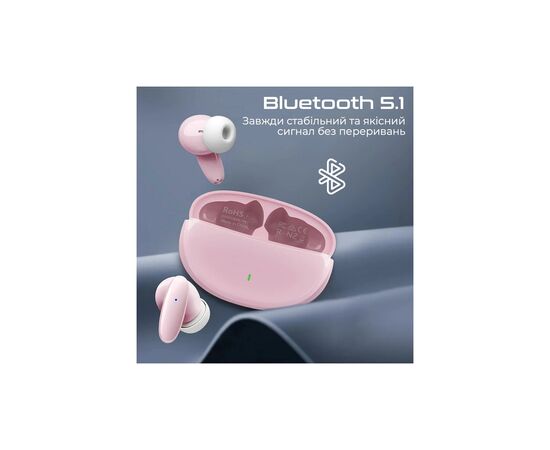 Наушники Promate Lush Pink (lush.pink), изображение 3 Наушники Promate Lush Pink (lush.pink), изображение 3