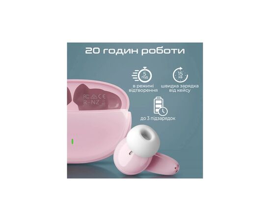 Наушники Promate Lush Pink (lush.pink), изображение 5 Наушники Promate Lush Pink (lush.pink), изображение 5