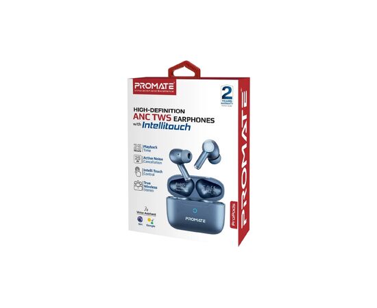 Наушники Promate ProPods Blue (propods.blue), изображение 2 Наушники Promate ProPods Blue (propods.blue), изображение 2