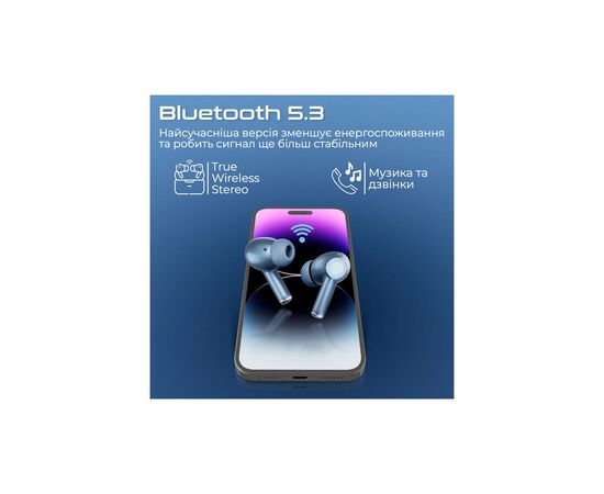Наушники Promate ProPods Blue (propods.blue), изображение 3 Наушники Promate ProPods Blue (propods.blue), изображение 3