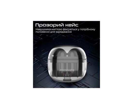 Наушники Promate TransPods Black (transpods.black), изображение 8 Наушники Promate TransPods Black (transpods.black), изображение 8
