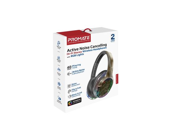 Наушники Promate TransTune Gun Metal (transtune.gunmetal), изображение 2 Наушники Promate TransTune Gun Metal (transtune.gunmetal), изображение 2