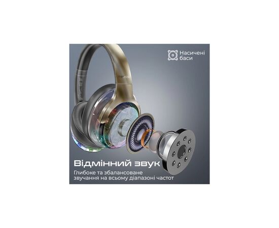 Наушники Promate TransTune Gun Metal (transtune.gunmetal), изображение 5 Наушники Promate TransTune Gun Metal (transtune.gunmetal), изображение 5