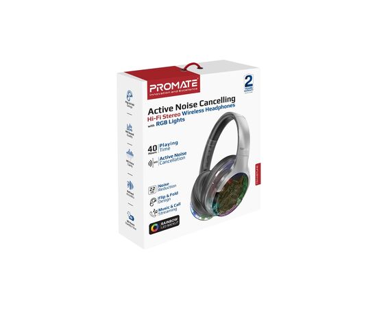 Наушники Promate TransTune Silver (transtune.silver), изображение 2 Наушники Promate TransTune Silver (transtune.silver), изображение 2