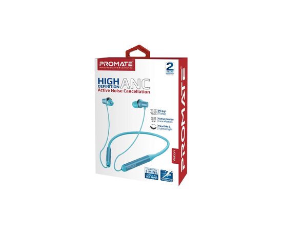 Наушники Promate ANC Velcon Blue (velcon.blue), изображение 2 Наушники Promate ANC Velcon Blue (velcon.blue), изображение 2