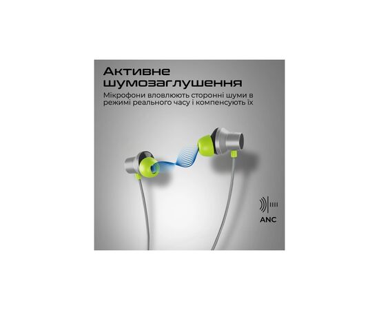 Наушники Promate ANC Velcon Grey (velcon.grey), изображение 3 Наушники Promate ANC Velcon Grey (velcon.grey), изображение 3