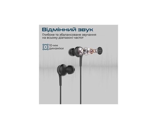 Наушники Promate Duet Black (duet.black), изображение 2 Наушники Promate Duet Black (duet.black), изображение 2