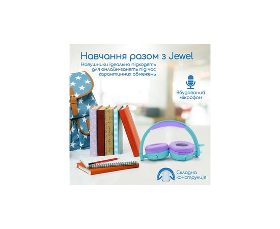 Навушники Promate Jewel Aqua (jewel.aqua), зображення 3 Навушники Promate Jewel Aqua (jewel.aqua), зображення 3