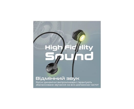 Наушники Promate LumiBuds-C Black (lumibuds-c.black), изображение 3 Наушники Promate LumiBuds-C Black (lumibuds-c.black), изображение 3