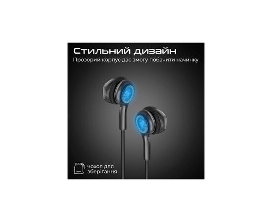 Наушники Promate LumiBuds-C Black (lumibuds-c.black), изображение 4 Наушники Promate LumiBuds-C Black (lumibuds-c.black), изображение 4