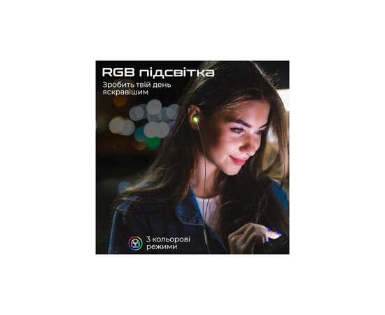 Наушники Promate LumiBuds-C Black (lumibuds-c.black), изображение 5 Наушники Promate LumiBuds-C Black (lumibuds-c.black), изображение 5