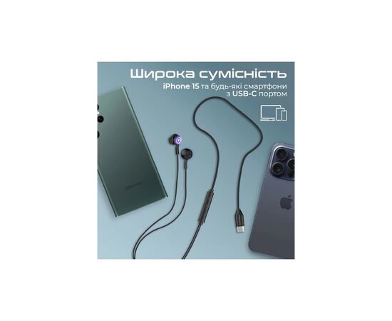 Наушники Promate LumiBuds-C Black (lumibuds-c.black), изображение 9 Наушники Promate LumiBuds-C Black (lumibuds-c.black), изображение 9