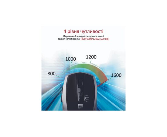Мышка Promate Breeze Wireless Silver (breeze.silver), изображение 4 Мышка Promate Breeze Wireless Silver (breeze.silver), изображение 4