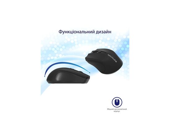 Мышка Promate Clix-8 Wireless Black (clix-8.black), изображение 2 Мышка Promate Clix-8 Wireless Black (clix-8.black), изображение 2