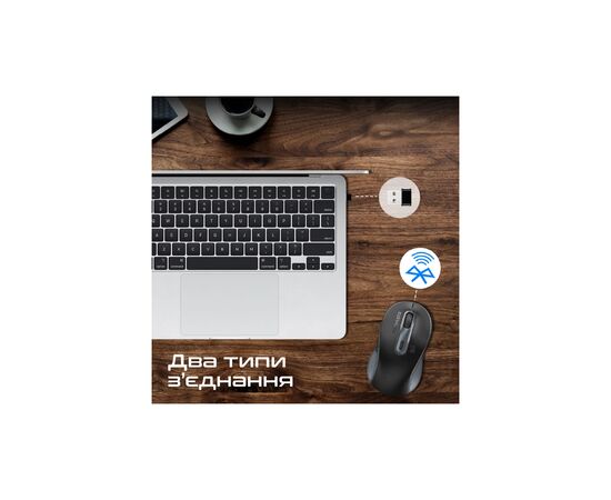 Мышка Promate Ken Wireless/Bluetooth Black (ken.black), изображение 5 Мышка Promate Ken Wireless/Bluetooth Black (ken.black), изображение 5