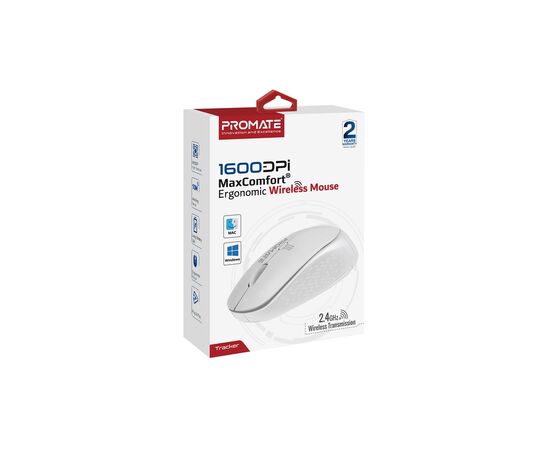Мышка Promate Tracker Wireless White (tracker.white), изображение 2 Мышка Promate Tracker Wireless White (tracker.white), изображение 2