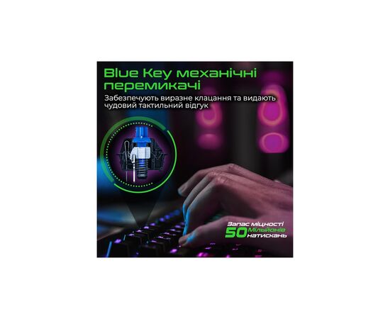 Клавіатура Vertux Comando USB Black (comando.black), зображення 3 Клавіатура Vertux Comando USB Black (comando.black), зображення 3