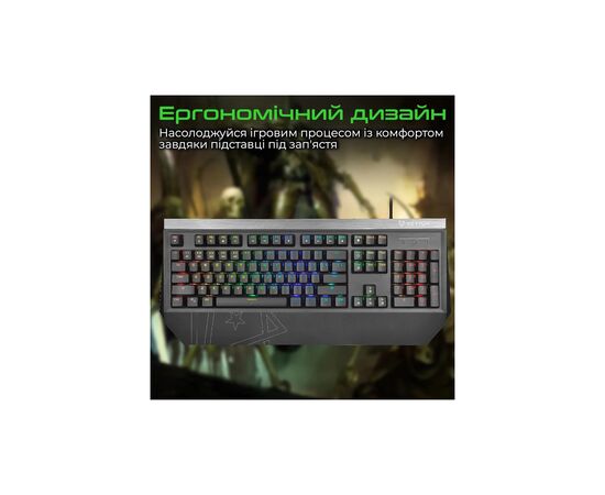 Клавіатура Vertux Tantalum USB Black (tantalum.black), зображення 4 Клавіатура Vertux Tantalum USB Black (tantalum.black), зображення 4