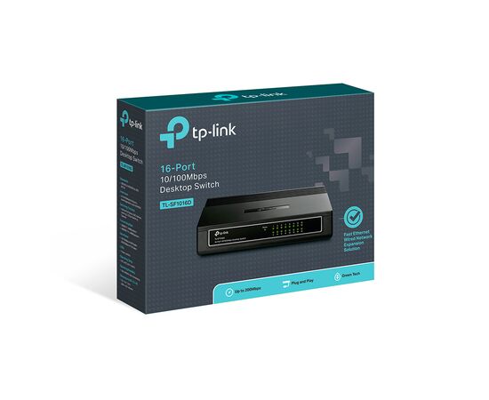 Коммутатор сетевой TP-Link TL-SF1016D, изображение 3 Коммутатор сетевой TP-Link TL-SF1016D, изображение 3