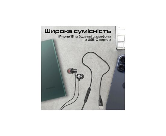 Наушники Promate Silken-C Black (silken-c.black), изображение 9 Наушники Promate Silken-C Black (silken-c.black), изображение 9