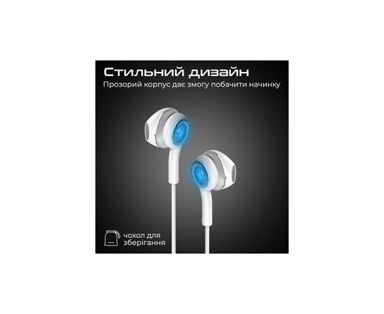 Наушники Promate LumiBuds-C Silver (lumibuds-c.silver), изображение 4 Наушники Promate LumiBuds-C Silver (lumibuds-c.silver), изображение 4