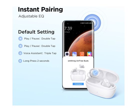 Навушники Omthing Omthing AirFree Buds (EO009) White (960736), зображення 3 Навушники Omthing Omthing AirFree Buds (EO009) White (960736), зображення 3