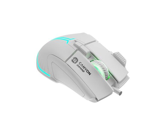 Мишка Canyon Fortnax GM-636 RGB USB White (CND-SGM636W), зображення 5 Мишка Canyon Fortnax GM-636 RGB USB White (CND-SGM636W), зображення 5