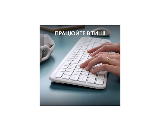 Комплект Logitech MK950 Bluetooth/Wireles UA Off-White (920-012491), изображение 5 Комплект Logitech MK950 Bluetooth/Wireles UA Off-White (920-012491), изображение 5