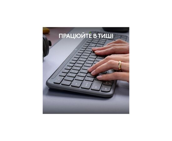 Клавиатура Logitech K950 Bluetooth/Wireless UA Graphite (920-012465), изображение 6 Клавиатура Logitech K950 Bluetooth/Wireless UA Graphite (920-012465), изображение 6