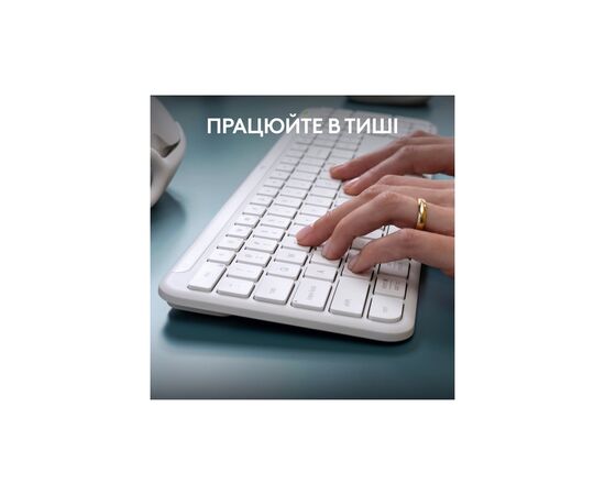 Клавиатура Logitech K950 Bluetooth/Wireless UA Off-White (920-012466), изображение 6 Клавиатура Logitech K950 Bluetooth/Wireless UA Off-White (920-012466), изображение 6