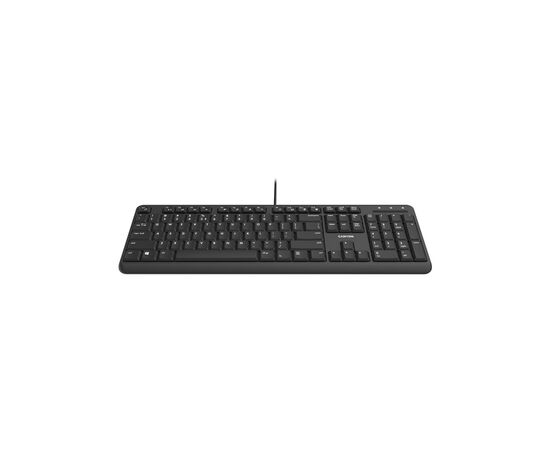 Клавиатура Canyon HKB-20 Velvet USB UA Black (CNS-HKB02), изображение 4 Клавиатура Canyon HKB-20 Velvet USB UA Black (CNS-HKB02), изображение 4