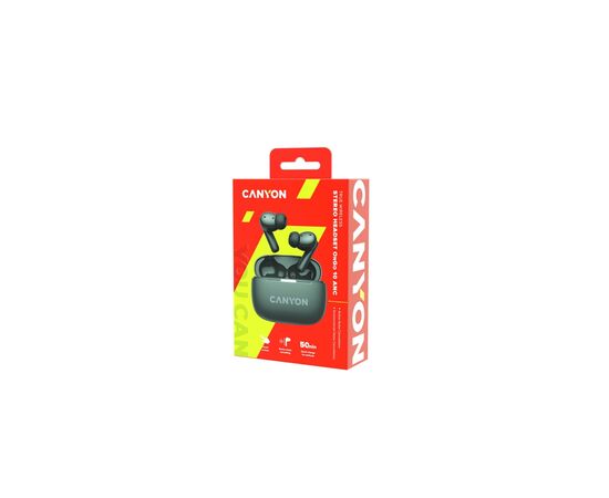 Наушники Canyon TWS-10 OnGo ANC ENC Graphite (CNS-TWS10B), изображение 6 Наушники Canyon TWS-10 OnGo ANC ENC Graphite (CNS-TWS10B), изображение 6