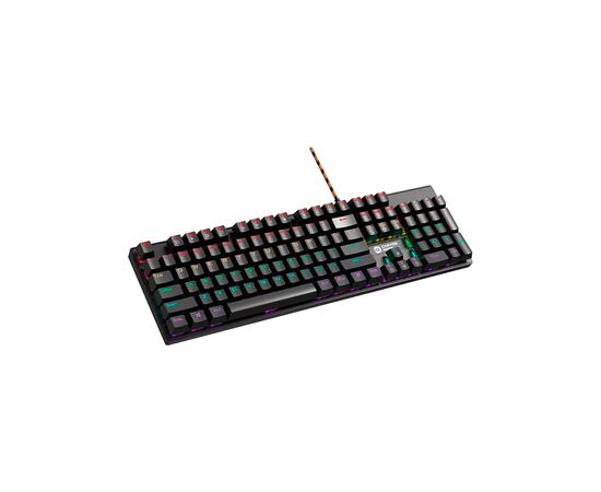 Клавиатура Canyon Deimos GK-4 Rainbow LED USB UA Black (CND-SKB4-US), изображение 2 Клавиатура Canyon Deimos GK-4 Rainbow LED USB UA Black (CND-SKB4-US), изображение 2