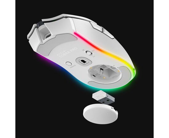 Мышка Razer Cobra Pro Wireless White (RZ01-04660200-R3G1), изображение 6 Мышка Razer Cobra Pro Wireless White (RZ01-04660200-R3G1), изображение 6
