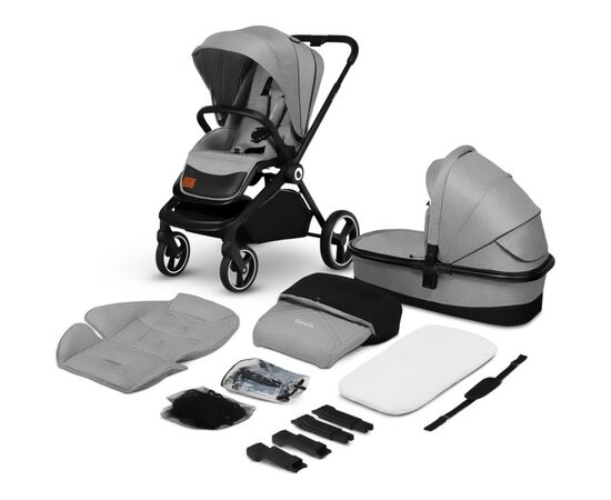 Коляска Lionelo 2 в 1 Mika Grey Stone (LO-MIKA 2IN1 GREY STONE), изображение 12 Коляска Lionelo 2 в 1 Mika Grey Stone (LO-MIKA 2IN1 GREY STONE), изображение 12