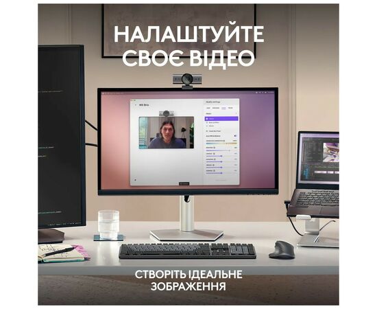 Веб-камера Logitech MX Brio 4K Graphite (960-001559), изображение 9 Веб-камера Logitech MX Brio 4K Graphite (960-001559), изображение 9