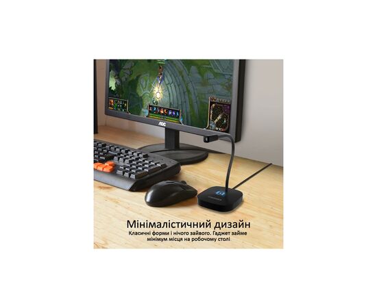 Микрофон Promate ProMic-1 USB Black (promic-1.black), изображение 7 Микрофон Promate ProMic-1 USB Black (promic-1.black), изображение 7